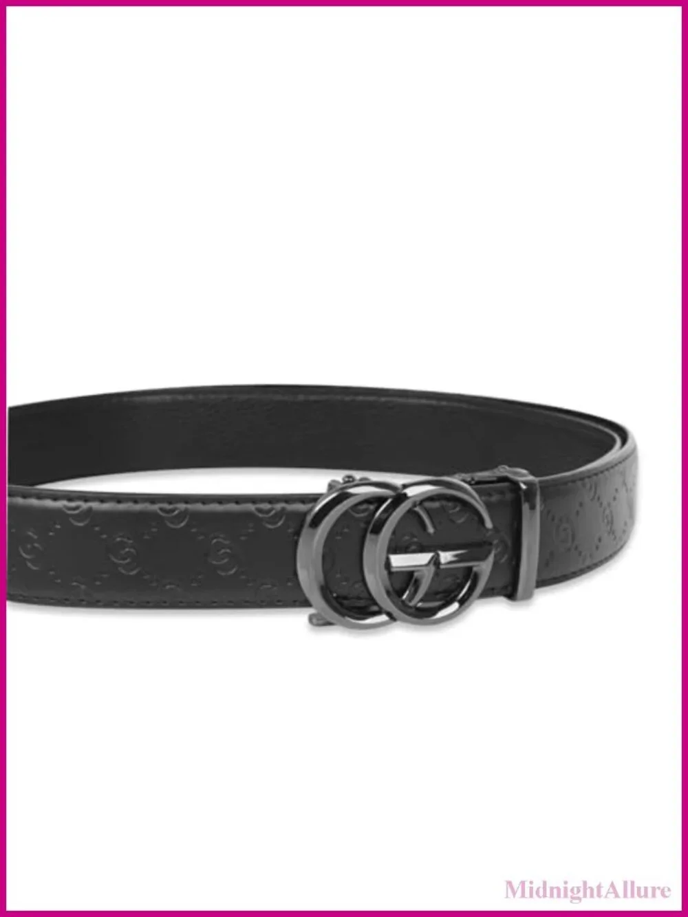 Leather Dress Belt Business Automatic Buckle Adjustable 41